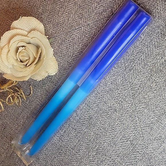 NWT Blue Ombre Taper Candles 12" - Picture 1 of 4
